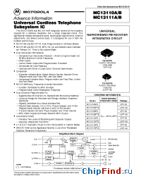 Datasheet MC13111AFB производства Motorola