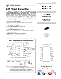 Datasheet MC13176 manufacturer Motorola