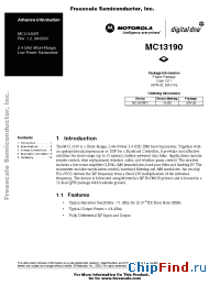 Datasheet MC13190 manufacturer Motorola