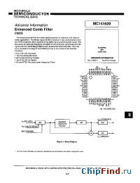 Datasheet MC141620FU manufacturer Motorola