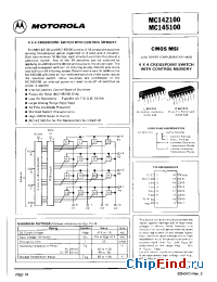 Datasheet MC142100 manufacturer Motorola