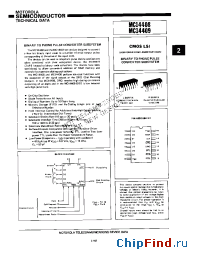 Datasheet MC14408P manufacturer Motorola