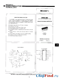 Datasheet MC14467P1 manufacturer Motorola