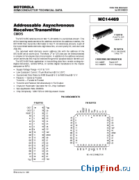 Datasheet MC14469P manufacturer Motorola