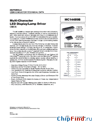 Datasheet MC14489BP manufacturer Motorola