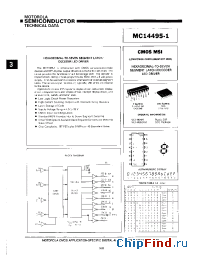 Datasheet MC14495 manufacturer Motorola