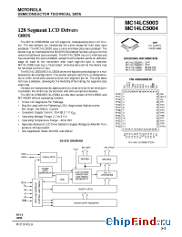 Datasheet MC14LC5003 manufacturer Motorola