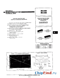 Datasheet MC1508L7 manufacturer Motorola