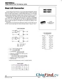 Datasheet MC1650L manufacturer Motorola