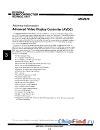 Datasheet MC267483P manufacturer Motorola