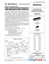 Datasheet MC33218AP manufacturer Motorola