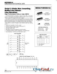 Datasheet MC54HC541 manufacturer Motorola