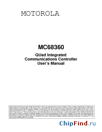 Datasheet MC68EN360FE25V manufacturer Motorola
