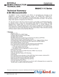 Datasheet MC68HC11K1CFN4 manufacturer Motorola
