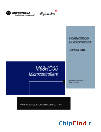 Datasheet MC68HC705C8A manufacturer Motorola