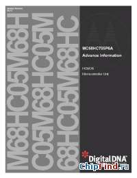 Datasheet MC68HC705P6ACDW manufacturer Motorola