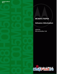 Datasheet MC68HC705P6AP manufacturer Motorola