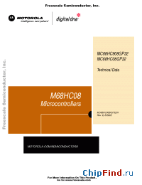 Datasheet MC68HC908GP32CFB производства Motorola