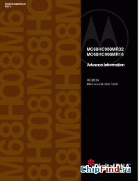 Datasheet MC68HC908MR16VFU manufacturer Motorola