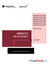 Datasheet MC68HC912DG128P производства Motorola