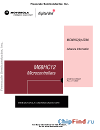 Datasheet MC68HC9D60 manufacturer Motorola