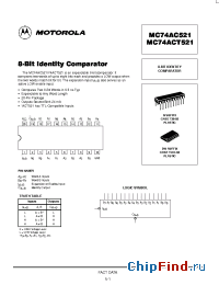 Datasheet MC74ACT521DW manufacturer Motorola