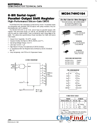 Datasheet MC74HC164D manufacturer Motorola