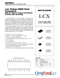 Datasheet MC74LCX245SD manufacturer Motorola