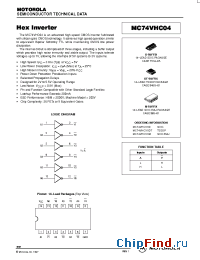 Datasheet MC74VHCXXM manufacturer Motorola