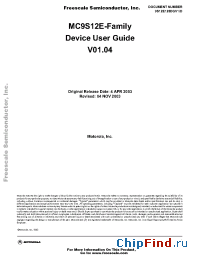 Datasheet MC9S12E64CFU manufacturer Motorola