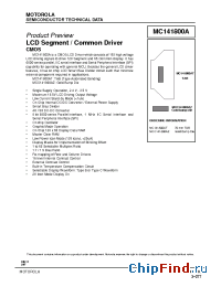 Datasheet MCC141800AZ manufacturer Motorola