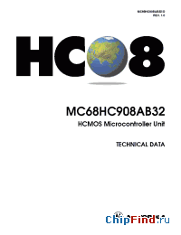 Datasheet MCHC908AB32CPBR2 manufacturer Motorola