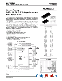 Datasheet MCM6323ATS10R manufacturer Motorola