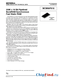 Datasheet MCM69P818ZP4R производства Motorola