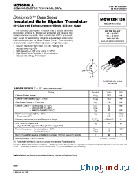 Datasheet MGW12N120 производства Motorola