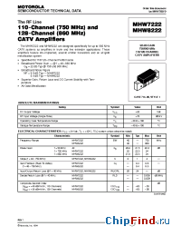 Datasheet MHW8222 производства Motorola