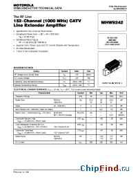 Datasheet MHW9242 производства Motorola