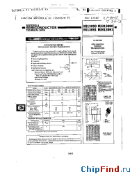 Datasheet MJH13091 manufacturer Motorola