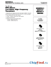 Datasheet MMBR941LT1 manufacturer Motorola