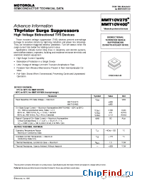 Datasheet MMT10V400 manufacturer Motorola