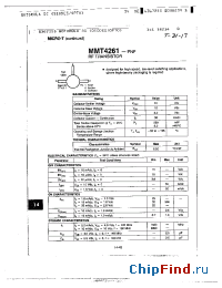 Datasheet MMT4261 manufacturer Motorola