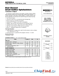 Datasheet MOCD211 manufacturer Motorola