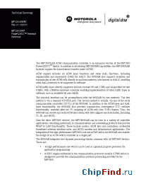 Datasheet MPC860SRZP50 manufacturer Motorola