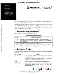 Datasheet MPC860UMAD manufacturer Motorola