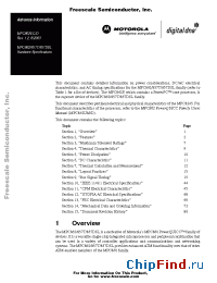 Datasheet MPC862D manufacturer Motorola