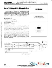 Datasheet MPC958 manufacturer Motorola