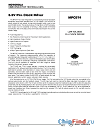 Datasheet MPC974 manufacturer Motorola