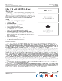Datasheet MPC9772 manufacturer Motorola