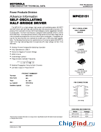 Datasheet MPIC2151 manufacturer Motorola