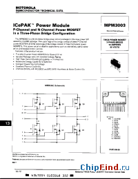 Datasheet MPM3003 manufacturer Motorola